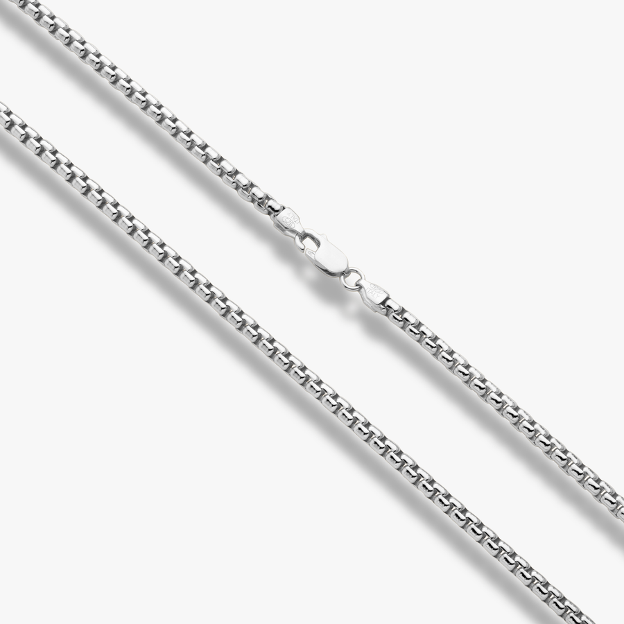 INOX 4mm 18Kt Gold IP Bold Box Chain Necklace NSTC1304G-24 | Morin Jewelers  | Southbridge, MA